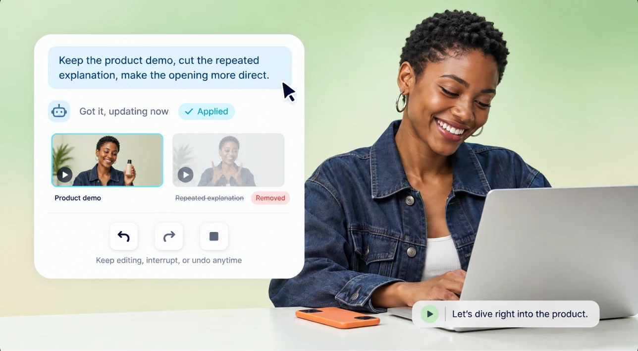 Conversational editing interface