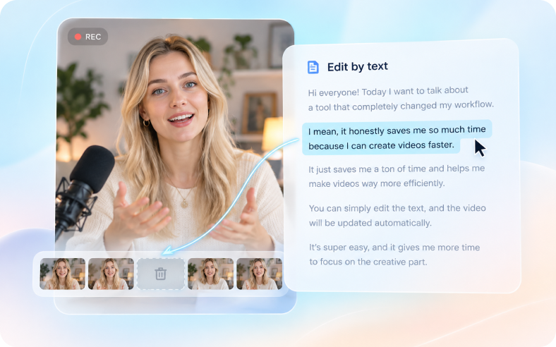 Editing through text