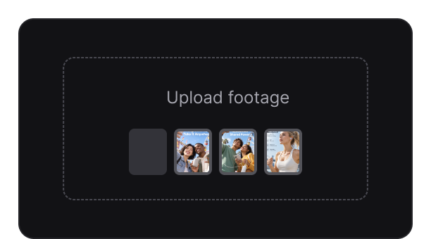Upload talking-head footage