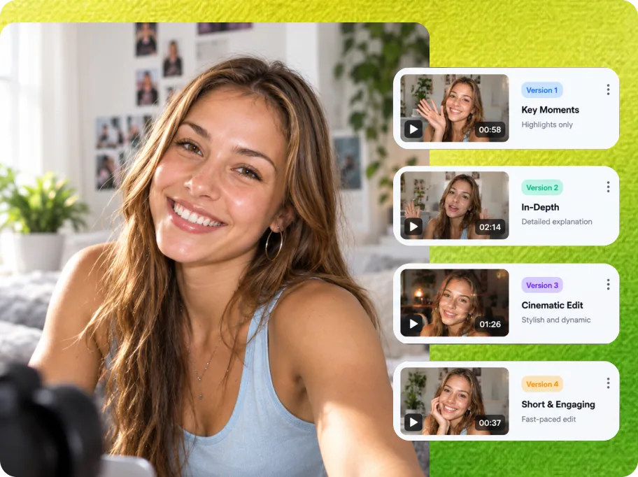 Aixcut Multi-version editing interface